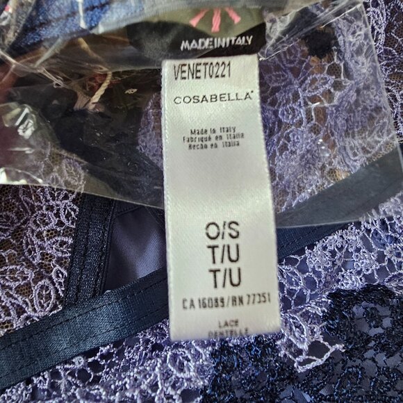 NWT!! 2PC Set! Cosabella Veneto Babydoll (S) & G-String (OS), Blue - Picture 14 of 15
